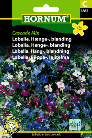 Lobelie, Hænge-, bland., Cascade Mix (C) 1862