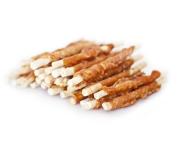 Miljøfoders hundesnacks twisted chicken 350 g