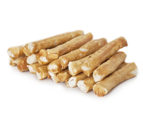 Miljøfoders hundesnacks chicken rolls thin 400 g