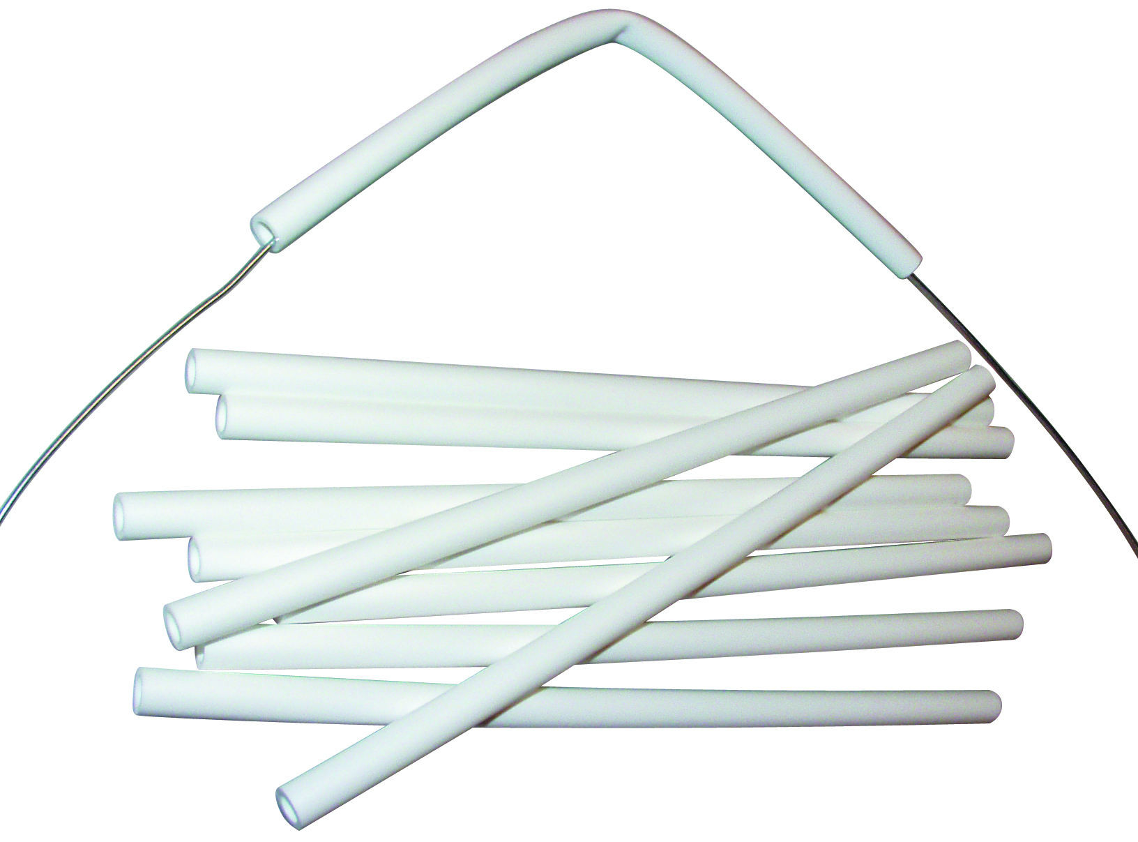 Isolatorrør Hvid (10)8Mm Hul 30Cm