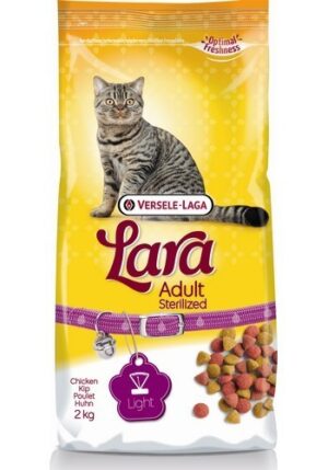 Lara Adult sterilized kattefoder til steriliserede katte 2 kg pose.