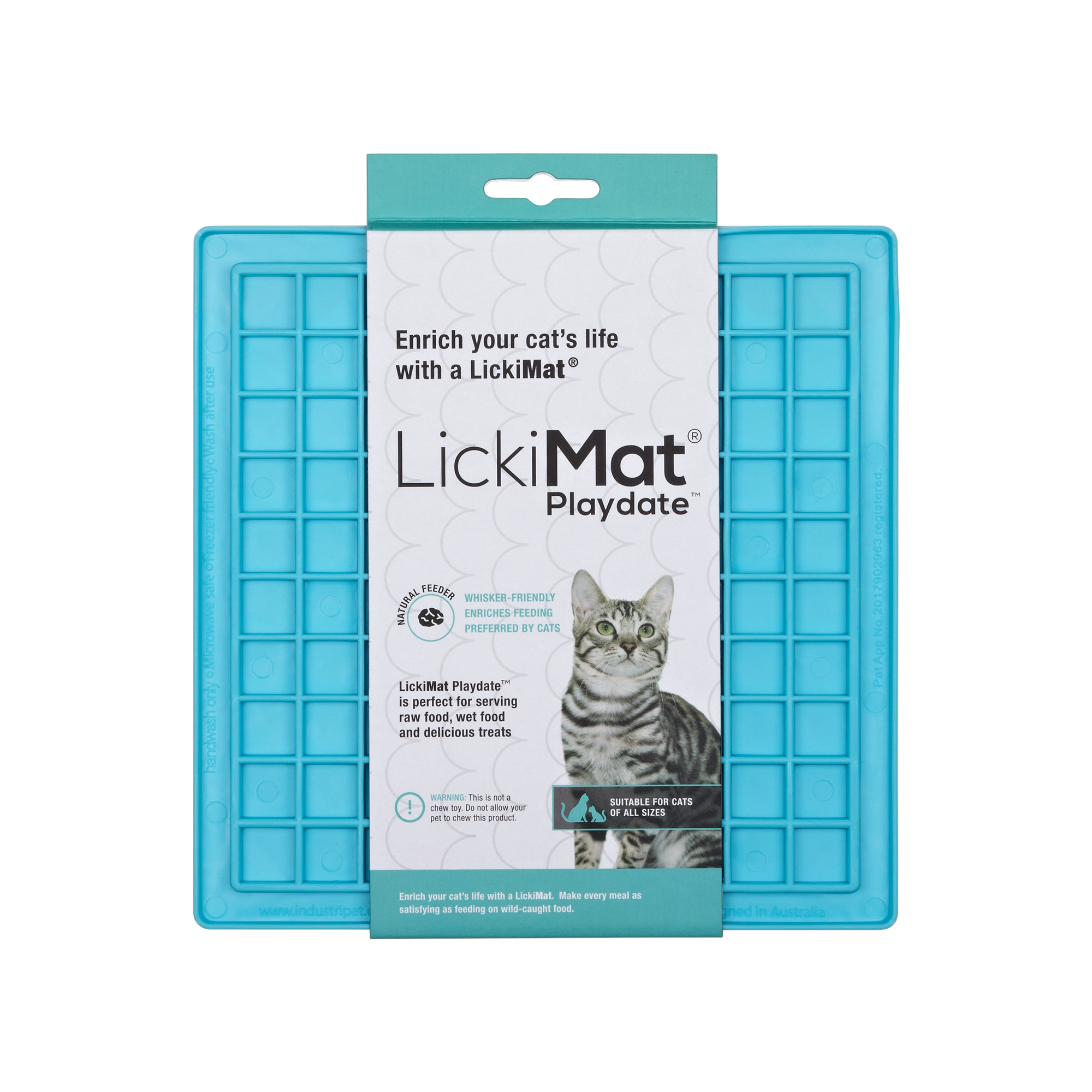 LickiMat Playdate Kat - Blå