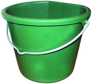 Miljø-Spand Grøn Flad Side 17 Ltr