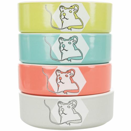 Trixie keramikskål hamster, ass. Farver - 90 ml.
