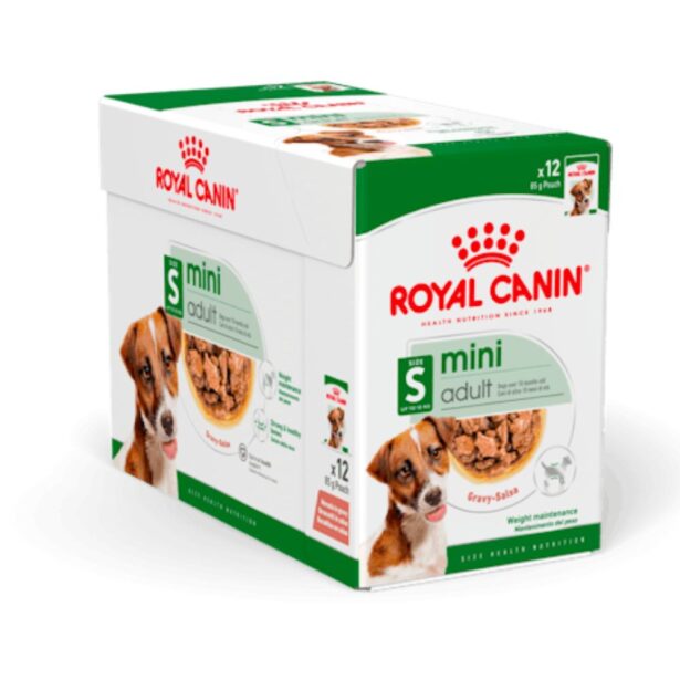 Royal Canin Mini Adult i sovs vådfoder til hunde