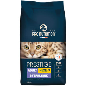 Prestige Cat Adult Sterilised Chicken 10 kg kattefoder med kylling til steriliserede katte.