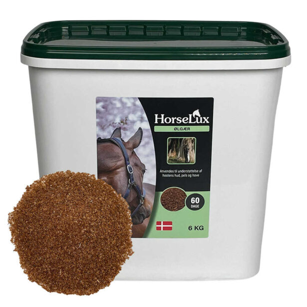 HorseLux ølgær 6 kg spand med løst pulver