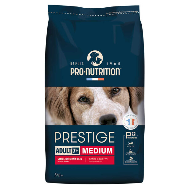 Prestige Adult 7+ medium hundefoder til seniorhunde.