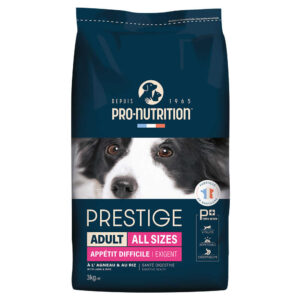 Prestige Adult Exigent Lam & Ris 3 kg hundefoder til sensitive hunde.
