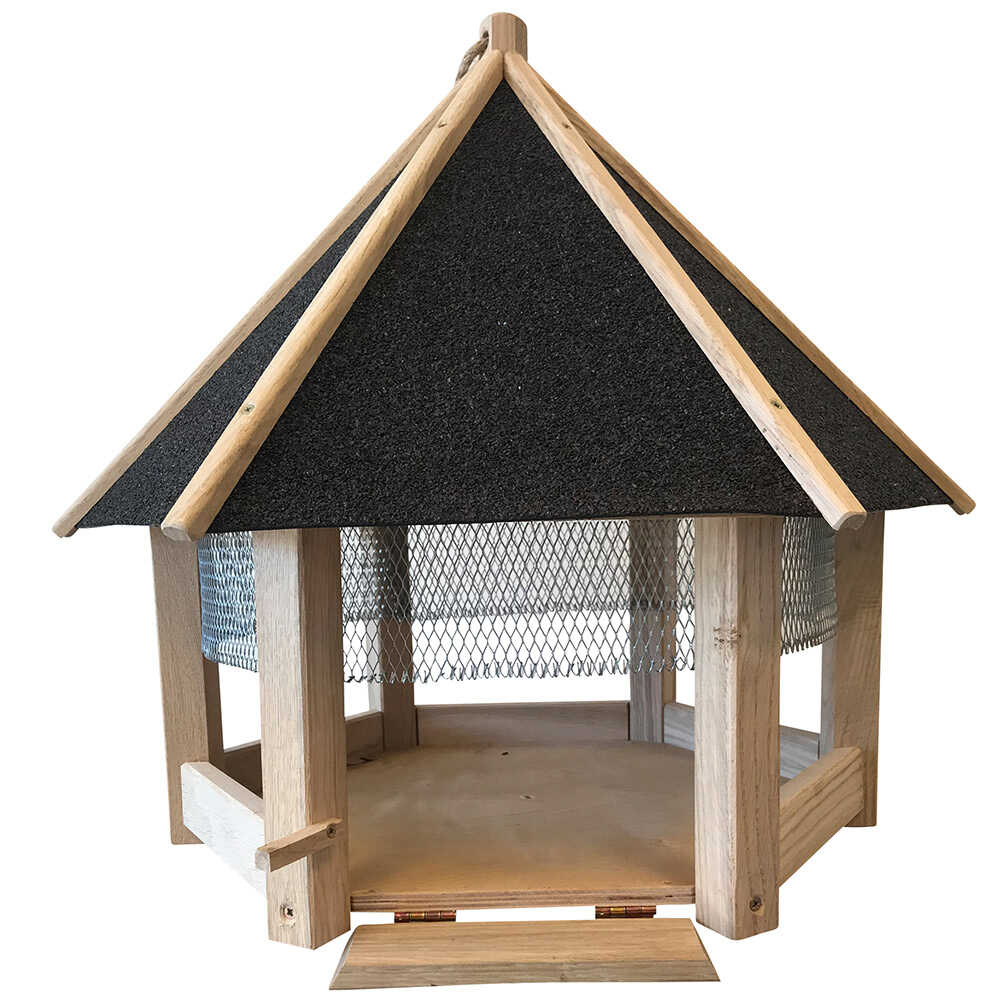 Care Bird foderhus hex Ø54 cm - Rød