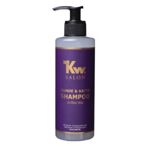 KW Salon aloe vera shampoo til hunde og katte. 300 ml flaske med pumpe.
