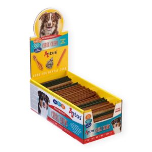 Antos tyggestang lille hund 12 cm kasse.
