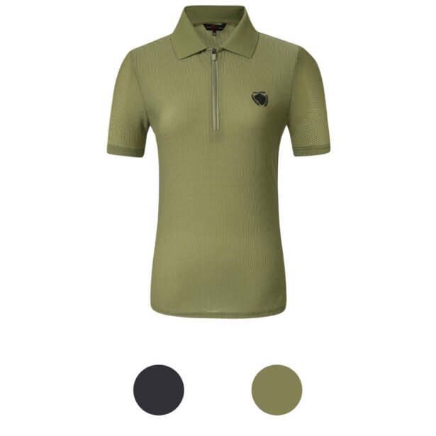 Covalliero SS24 Polo shirt til kvinder navy og oliven