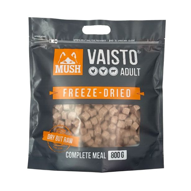 MUSH Vaisto Frysetørret Grå 800 g tørbarf til hunde