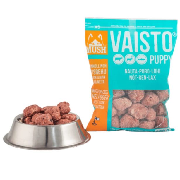 MUSH Vaisto Isblå Puppy Okse Ren Laks mush til hvalpe