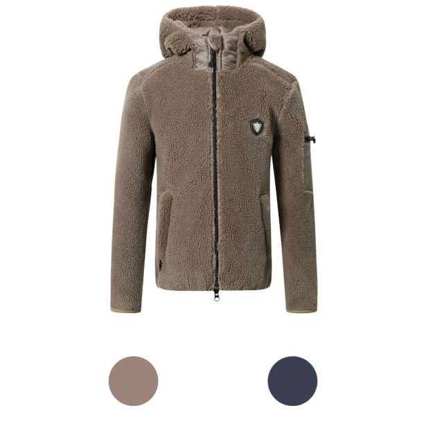 Covalliero AW24 JR Teddy jakke med hoodie