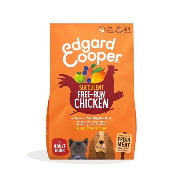 Edgard Cooper Adult Free-Range Chicken 2 kg kornfrit hundefoder kylling