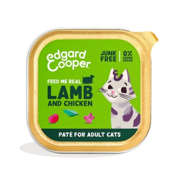 Edgard Cooper Cat Pate Chicken lamb vådfoder til kat