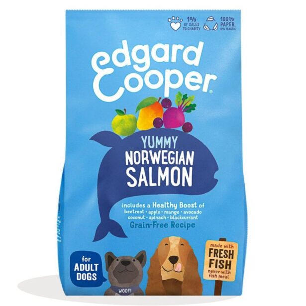Edgard Cooper Norwegian Salmon 12 kg kornfrit hundefoder med laks