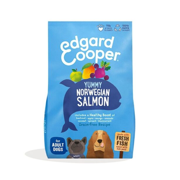 Edgard Cooper Norwegian Salmon 2,5 kg kornfrit hundefoder med laks