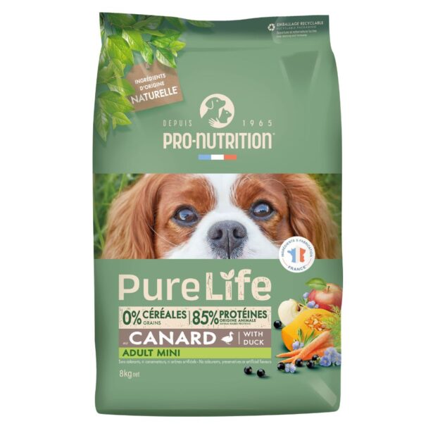 Purelife Mini adult 8 kg kornfrit hundefoder til små racer