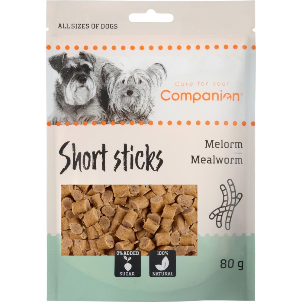 Companion Short Mealworm Stickers - 80 g.