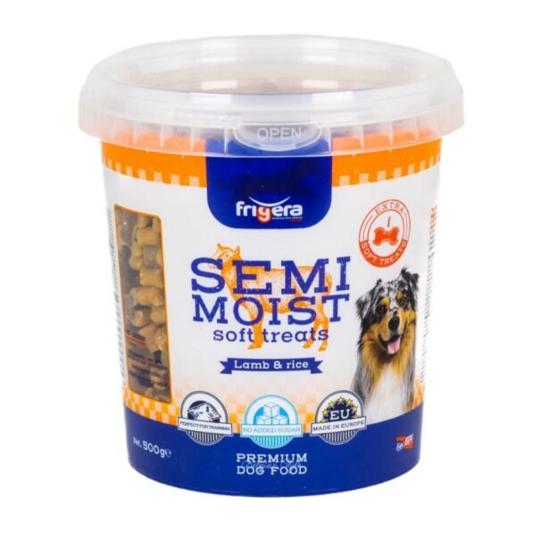 Frigera Semi-Moist Soft Lam Ris 500 g godbidder i spand
