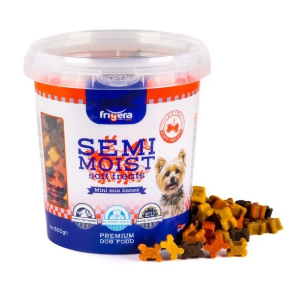 Frigera Semi-Moist Soft Mini Mix Bones 500 g små godbidder til hunde