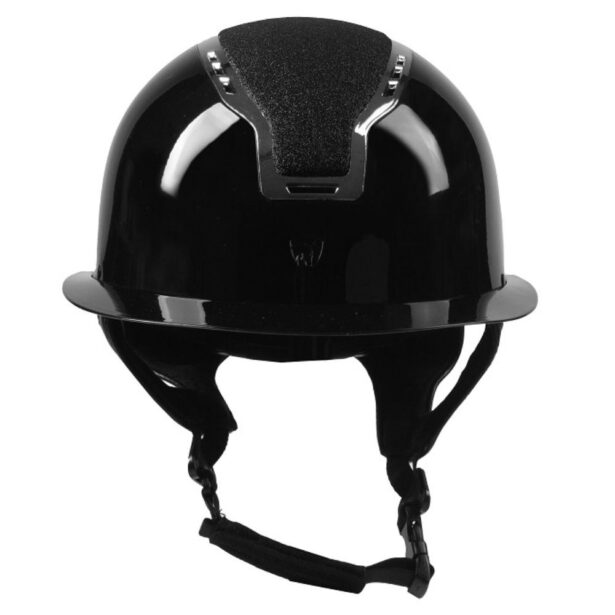 Horka Gaudi Ridehjelm glossy sort med glitter EN1384:2023 godkendt