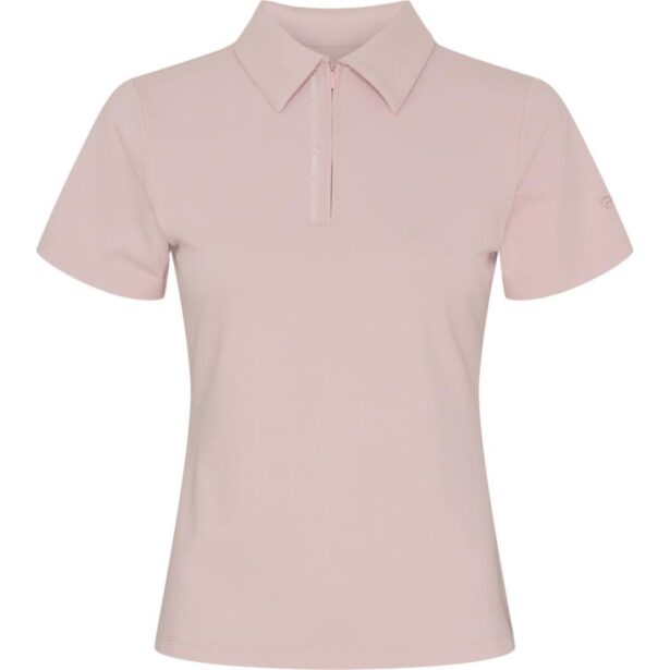 Catago Nash Zip polo t-shirt lilla lyserød med lynlås
