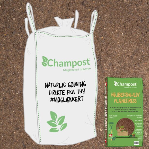 Champost plænedress 900 liter bigbag leveret