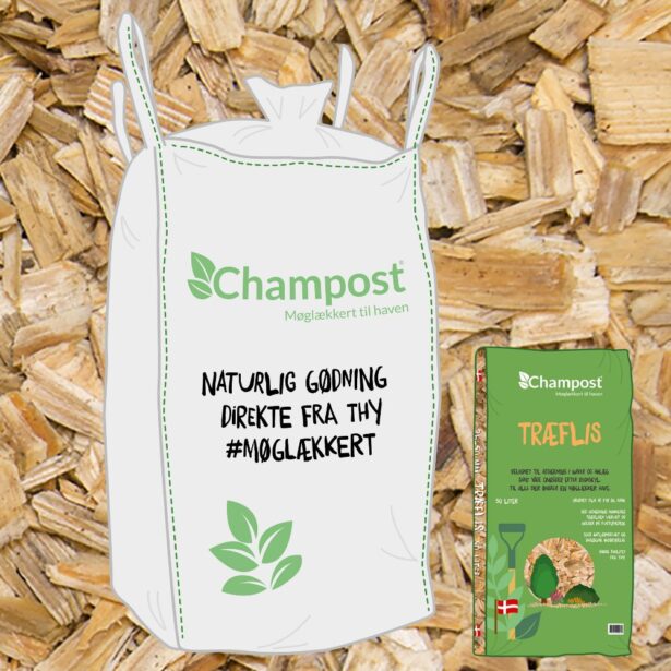 Champost træflis bigbag leveret