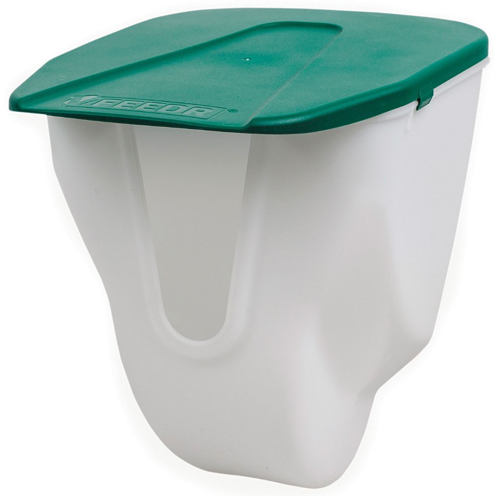 Fodersilo til væg, plast, for 2,5 kg foder