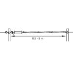 Horizont fjederled 22 mm fjeder 5 meter 2 stk