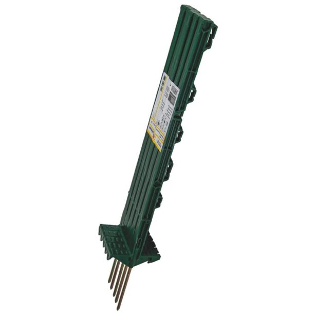 Horizont hegnspæl plast 71 cm grøn 5 stk