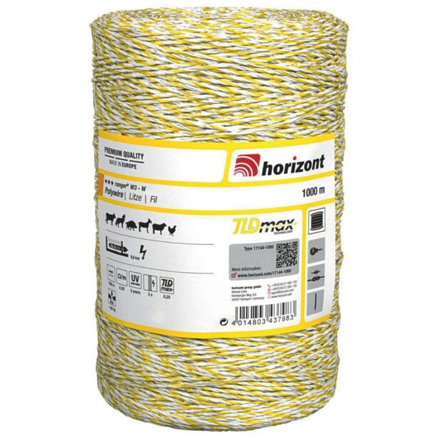 Horizont polytråd ranger 3 tråde 1000 meter