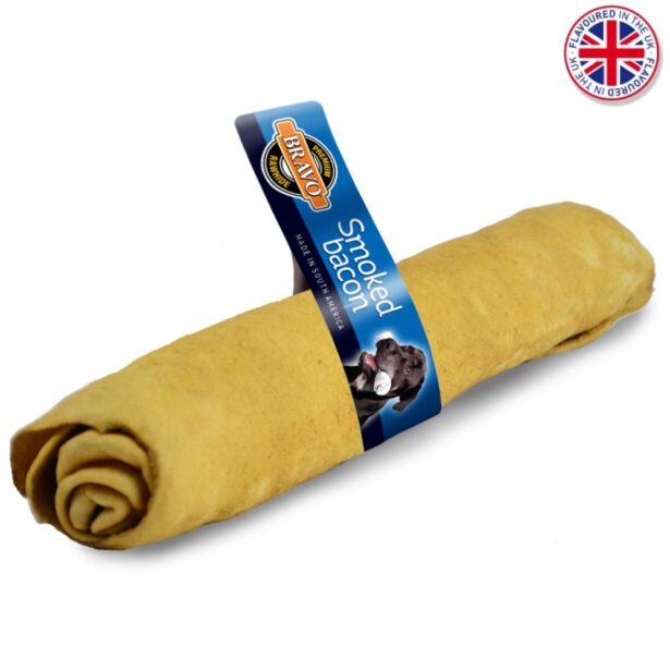 Bravo Smoked Bacon Roll 8-9" tyggeben uden kemi