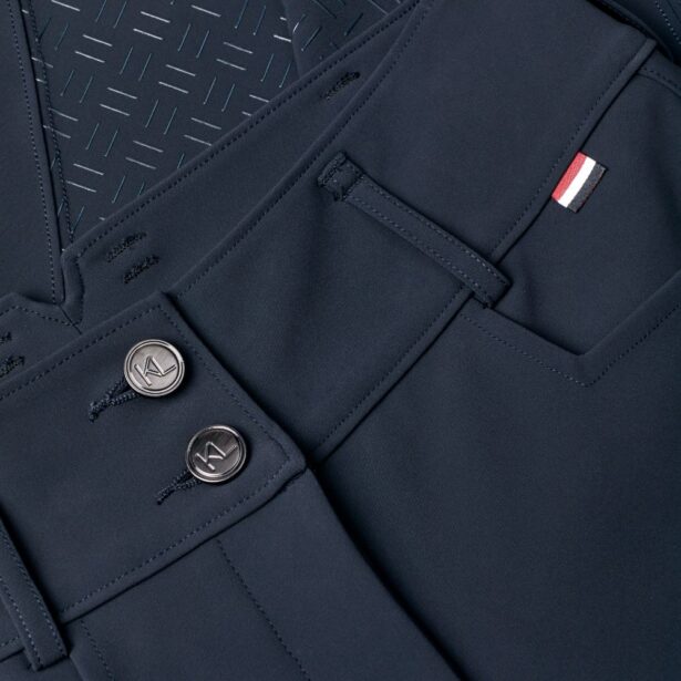 Kingsland Classic Kira ridebukser navy detalje