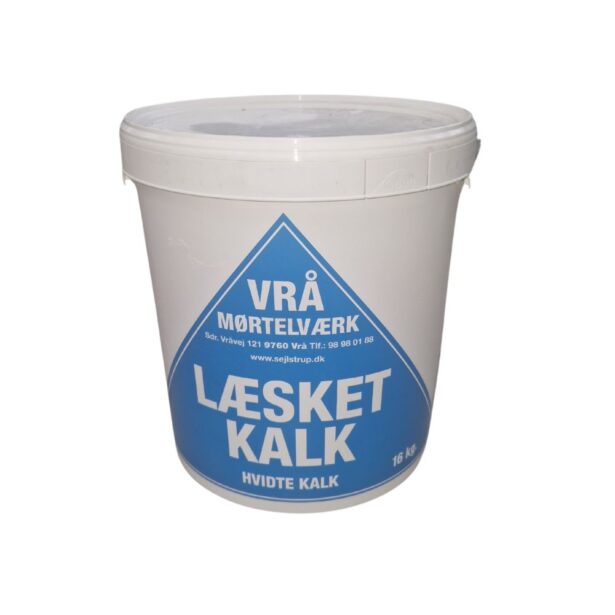 Stampet Kalk 16 kg læsket hvidtekalk