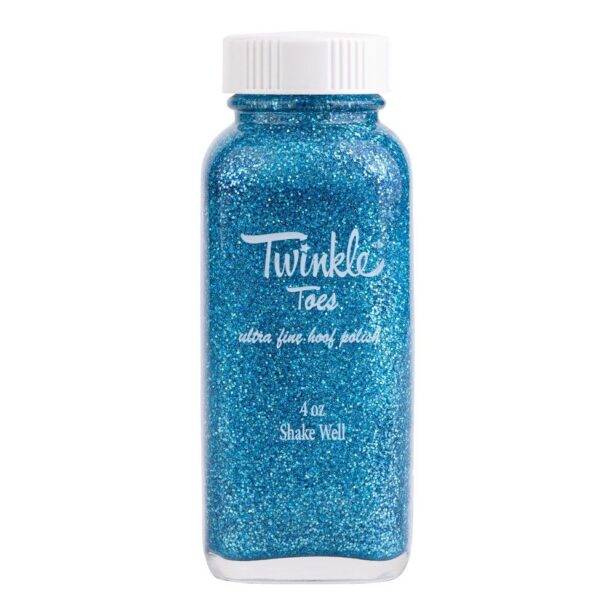 Twinkle Toe hovlak glitter til heste blå
