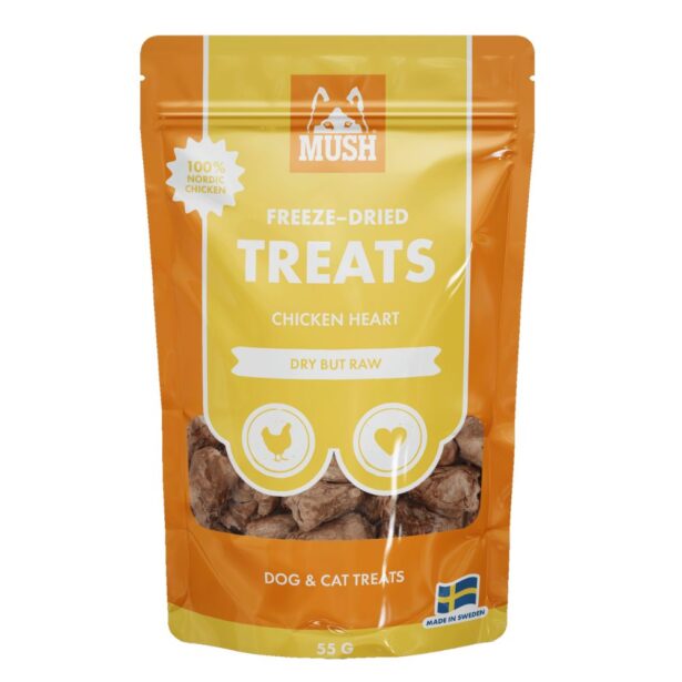 MUSH Treats Kyllingehjerte 55 g