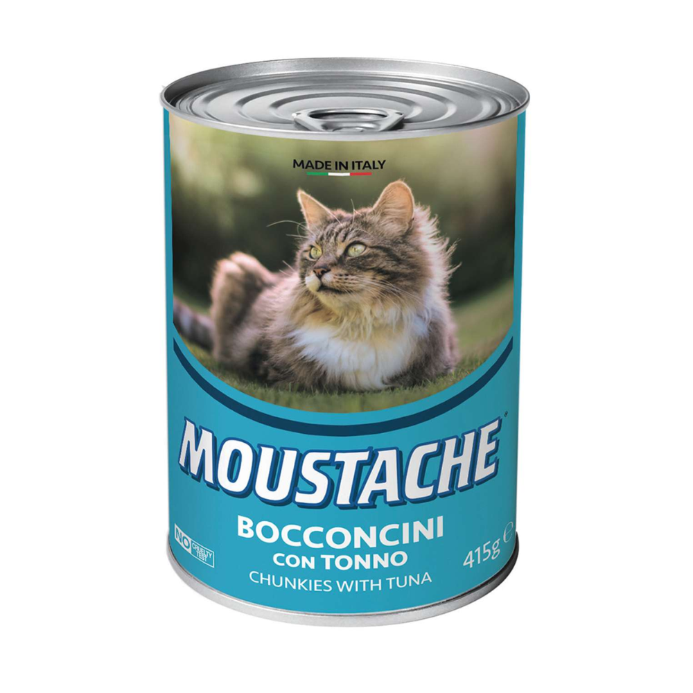Moustache dåsemad Kat m fisk 415 gr