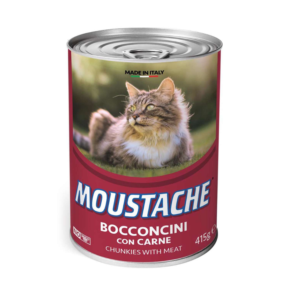 Moustache dåsemad Kat m okse 415 gr