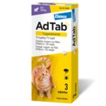 Adtab kat tyggetablet 3 x 12 mg 0,5-2 kg mod lopper og flåter