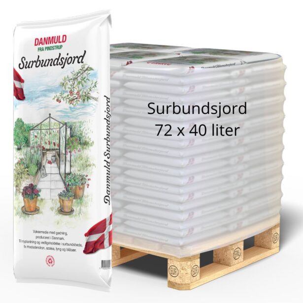 Danmuld surbundsjord 40 L hel palle