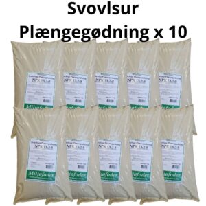 Miljøfoders svovlsur plænegødning NPK 13-2-8