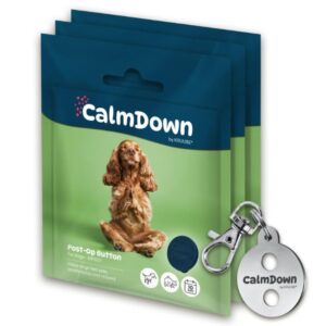 Calm Down dog tag 3 stk