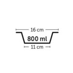 Baldwin metalskål 800 ml