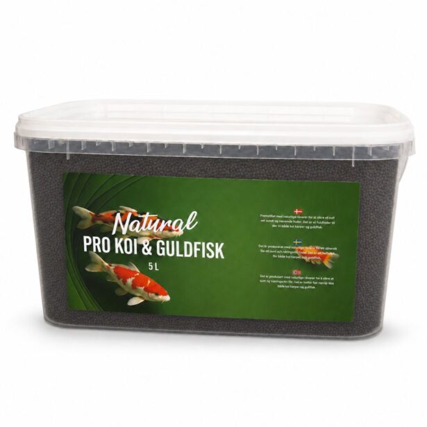 Natural Pro Koi & Guldfisk foder 3 mm 5 liter fiskefoder