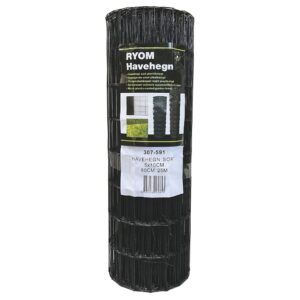 Havehegn sort 80 cm 5 x 10 cm masker